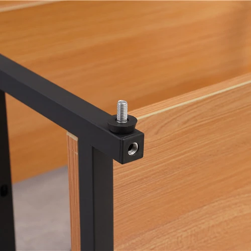 Modern Furniture Office Bookcase Living Room Wood Metal Bookshelf Storage Rack Bookshelves