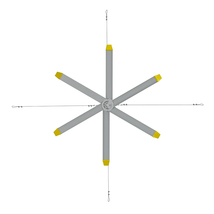 Применимо к вентиляторам с несколькими сценариями, 6-лопастный коммерческий потолочный вентилятор Hvls среднего размера 6 футов/8 футов/10 футов