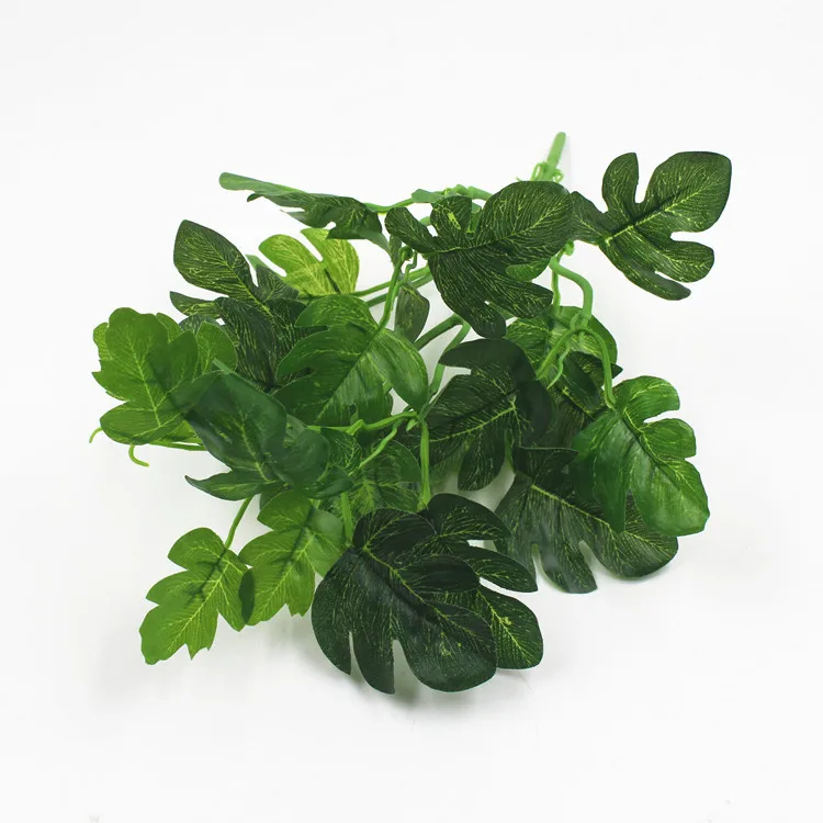 Wholesale decorative artificial plant leaf for green wall and wedding decorations AP18240