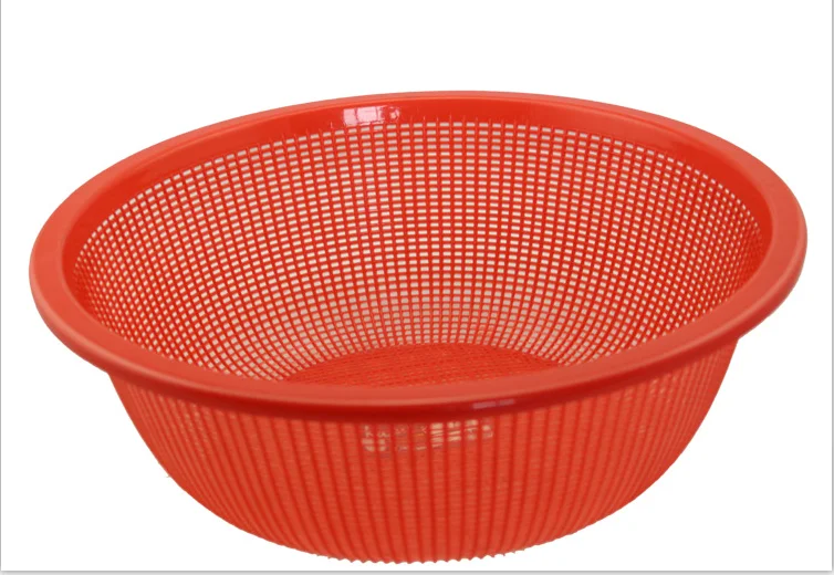 Kitchen Utensil Eco-Friendly PP Fruit strainer plastic sieve Multi-Functional Plastic Fruit Mesh Basket Colander Strainer
