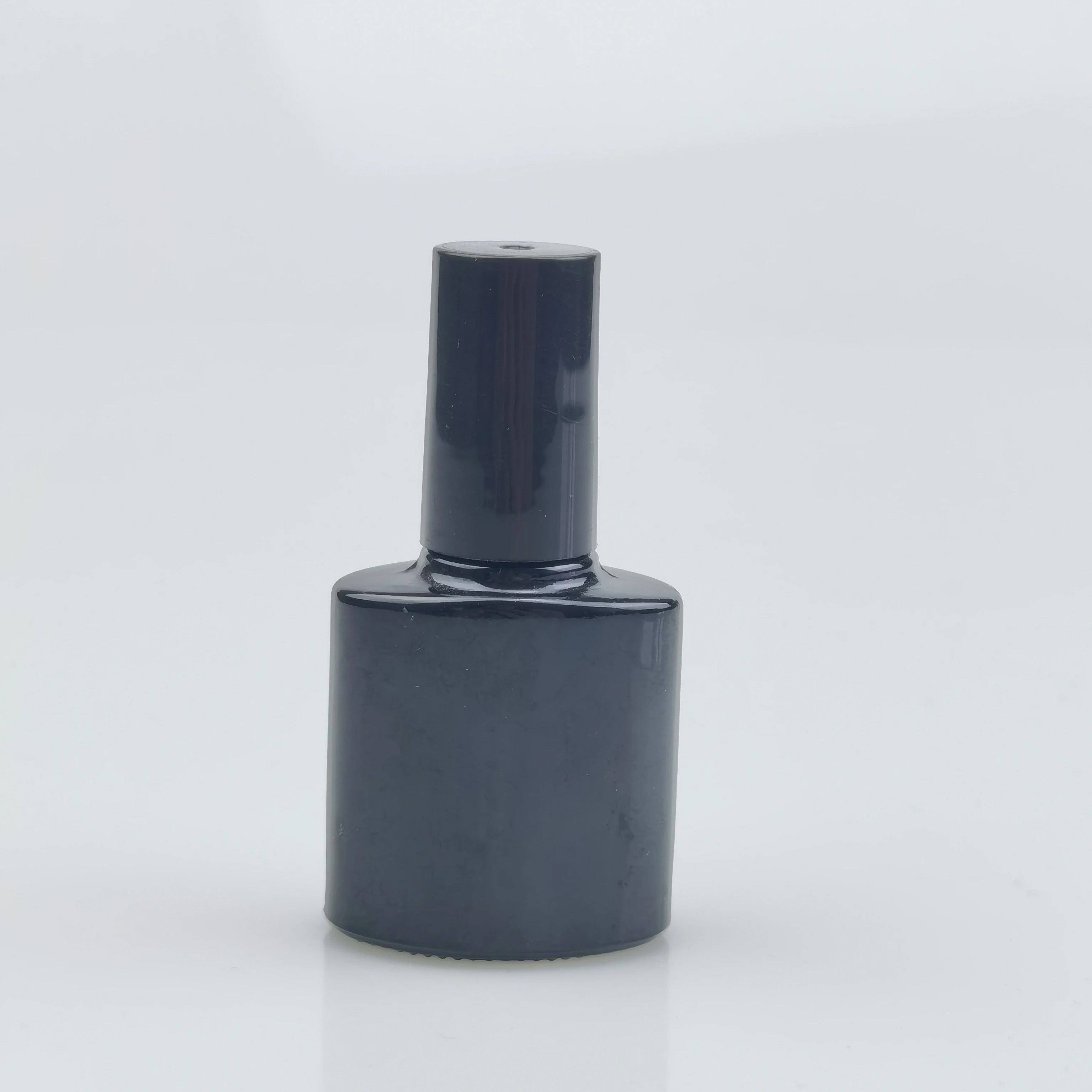 High Quality 5ml 10ml Round Square Empty Round Shape Nail Gel Polish Glass Bottle With Plastic Brush Cap