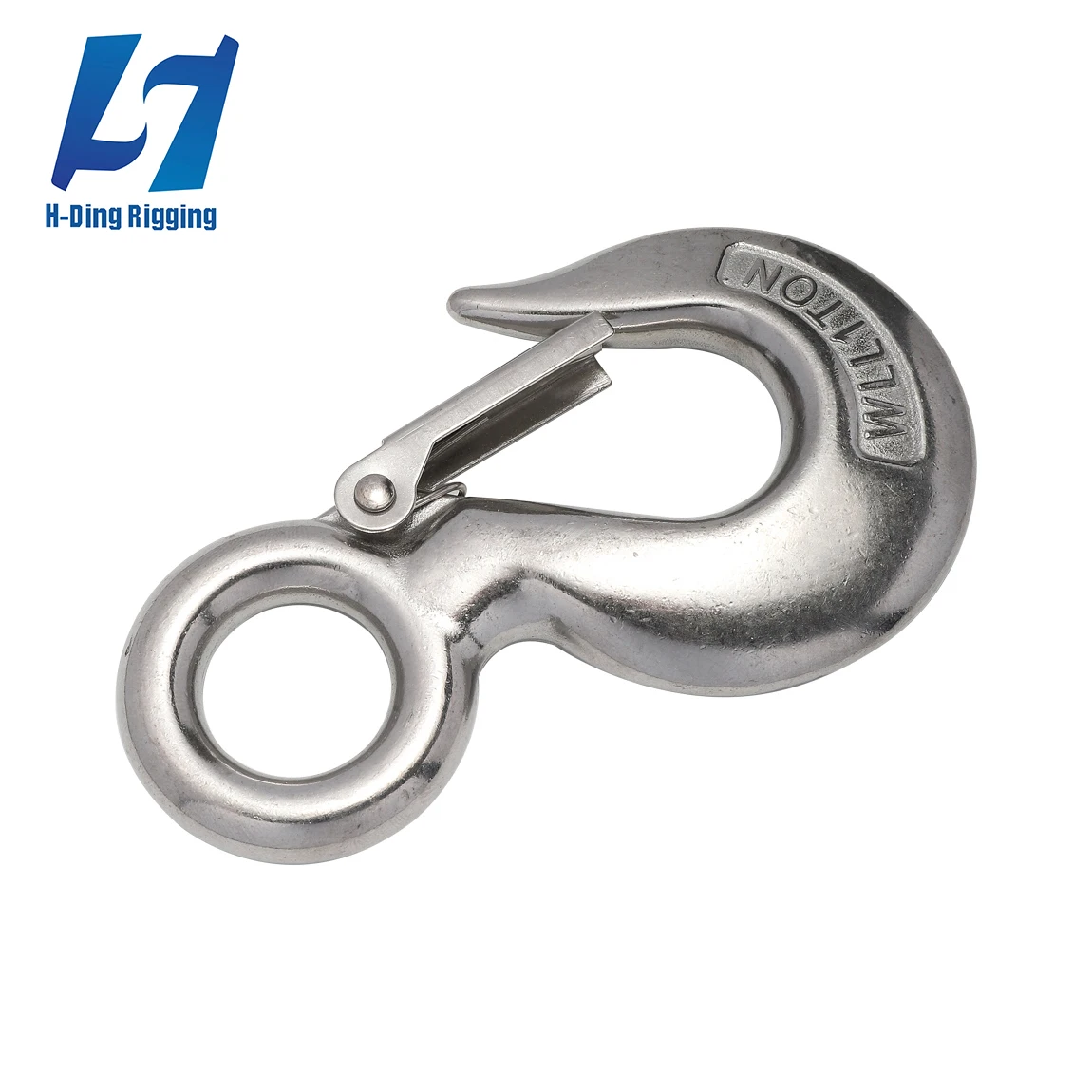 High Quality Stainless steel 304 316 Crane Safety Lifting Hooks Stainless Steel Eye Slip Hook With Safety Latch