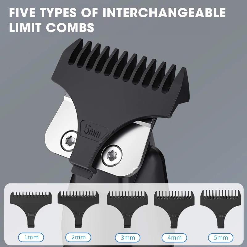 Hot Selling Lanumi 389 new hair trimmer machine price professional men hair clipper guide comb rechargeable hair clippers