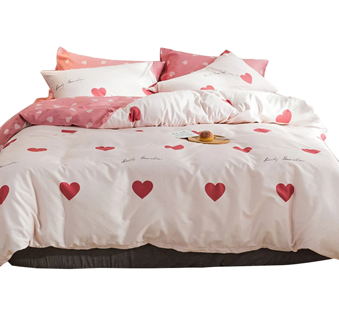 Factory direct wholesale 100% cotton fashion beautiful Bedsheet Bedding Set Duvet Cover Quilt Blanket