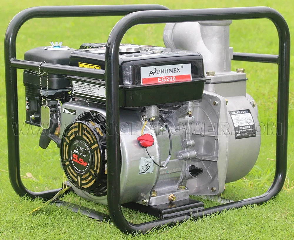 7HP High-Pressure 2.5 Inch Farm Irrigation Cast Iron Gasoline Engine Fire Fighting Fuel Tank Electric Start High Lift Water Pump