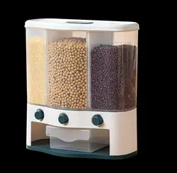 Household Sealed Moisture Proof and Insect Proof Classification Compartment Wall Mounted Storage Rice Storage Box