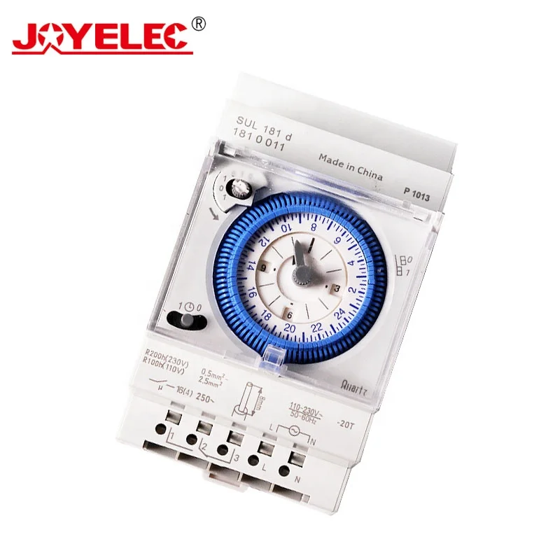 High Quality 24Hours 15Min Timer Switch SUL181D 24 Hour Mechanical 230V
