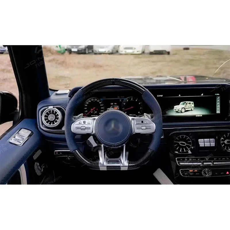 JDMCMA Dark Blue G400 G500 G55 G63 2002-2018 Interior Accessory Part For G Class W463 To W464 2019+ Upgrade Interior Kit