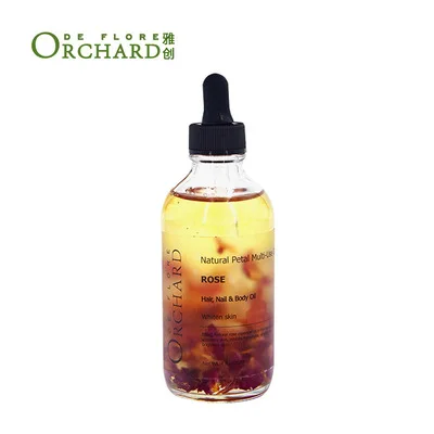 Rose Essential Oil for Face Body and Hair - Organic Blend of Apricot Vitamin E and Sweet Almond Oil Moisturizer 100% Pure