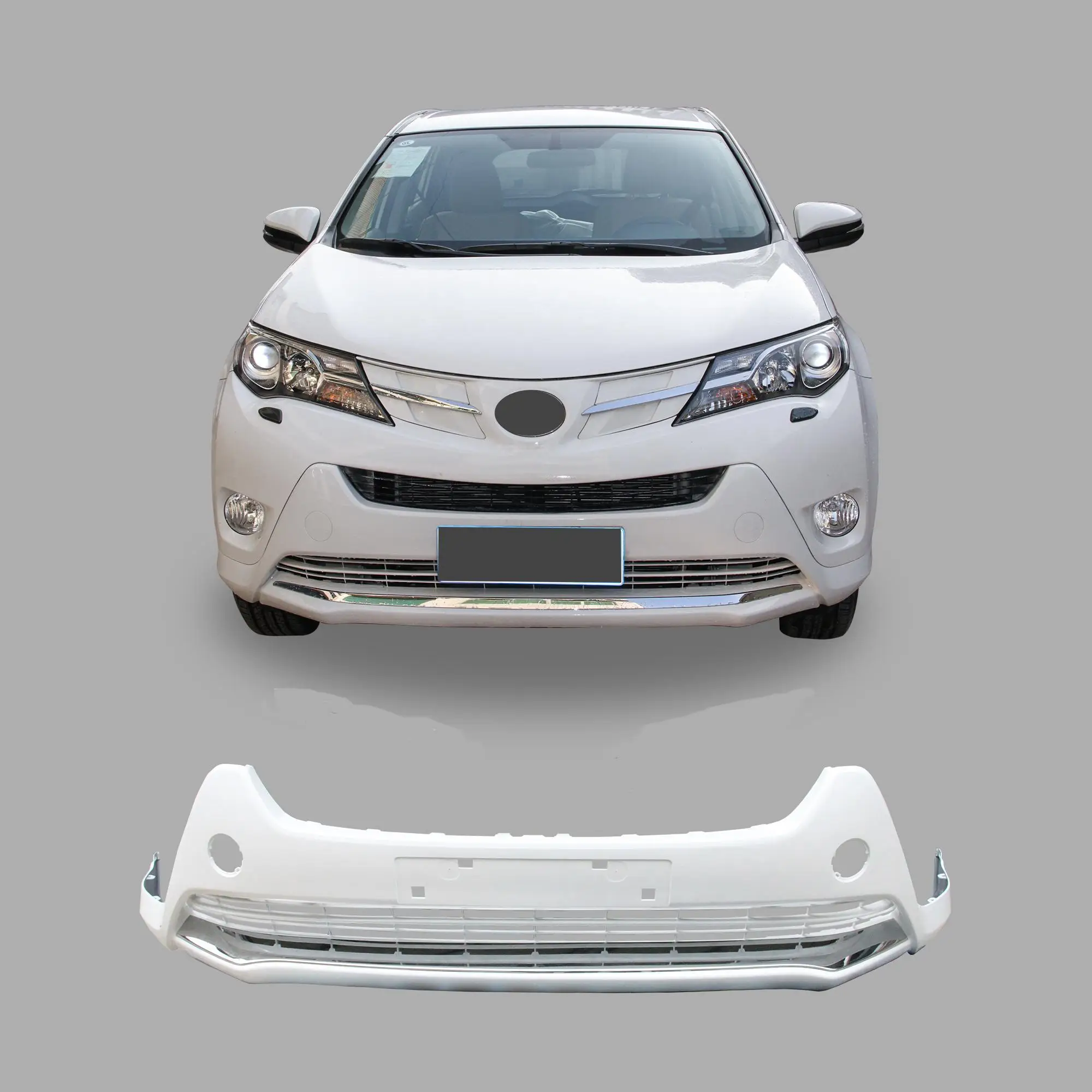 Factory Direct sell front bumper For RAV4 PLUS Style 2013 2015 Car upgrade  Modification Accessories