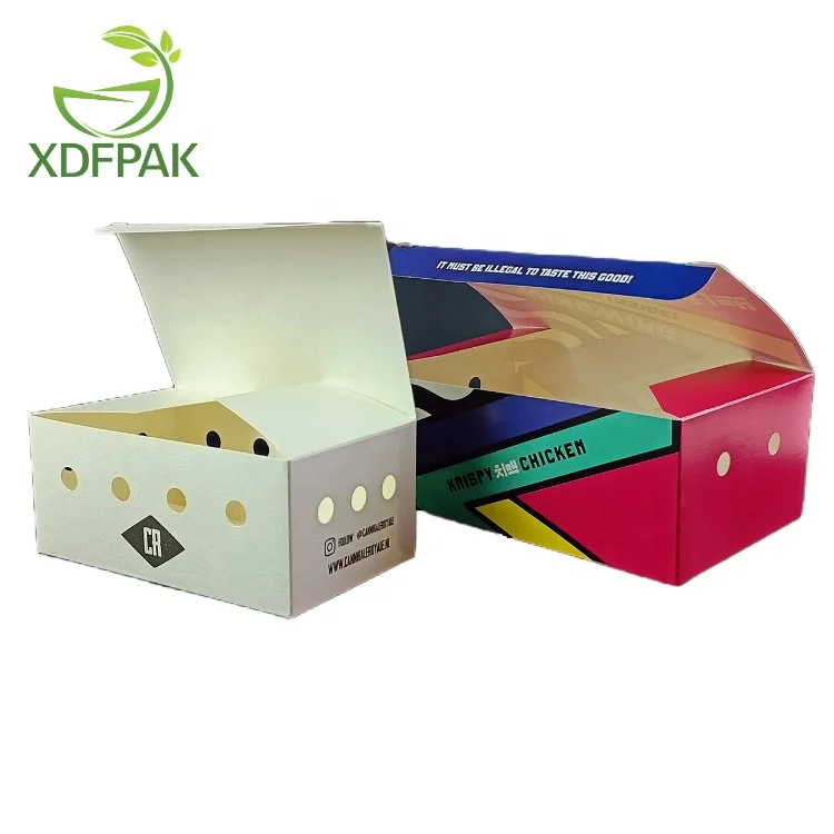 Disposable fried chicken box chicken wings boxes snack box