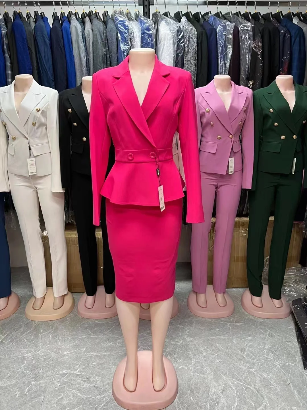 Low Price Sexy Tight Suit Skirt Anti-Wrinkle Ladies Office Suits Skirts And Jackets Two Piece Skirt Suit Women Dress