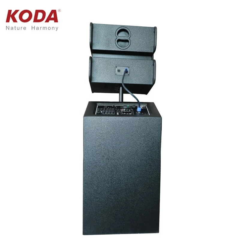 Powered professional line array speaker 12v 1000W Church