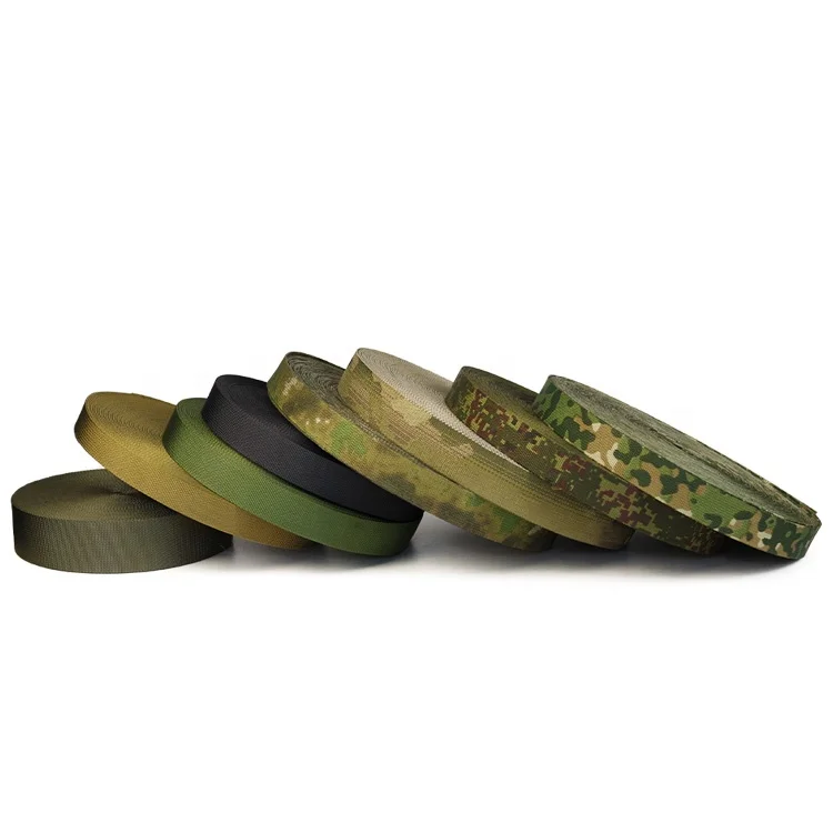 Jy Custom Anti Infrared Lattice Pattern Printed Jacquard Camouflage IRR NIR Polyester Webbing