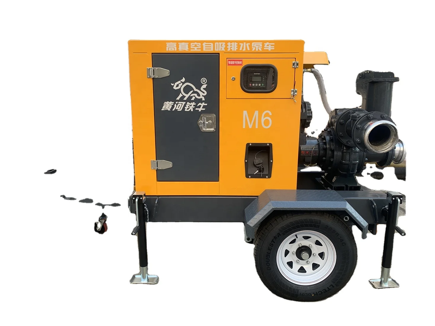 High suction air-cooled diesel engine water pump for wastewater transportation