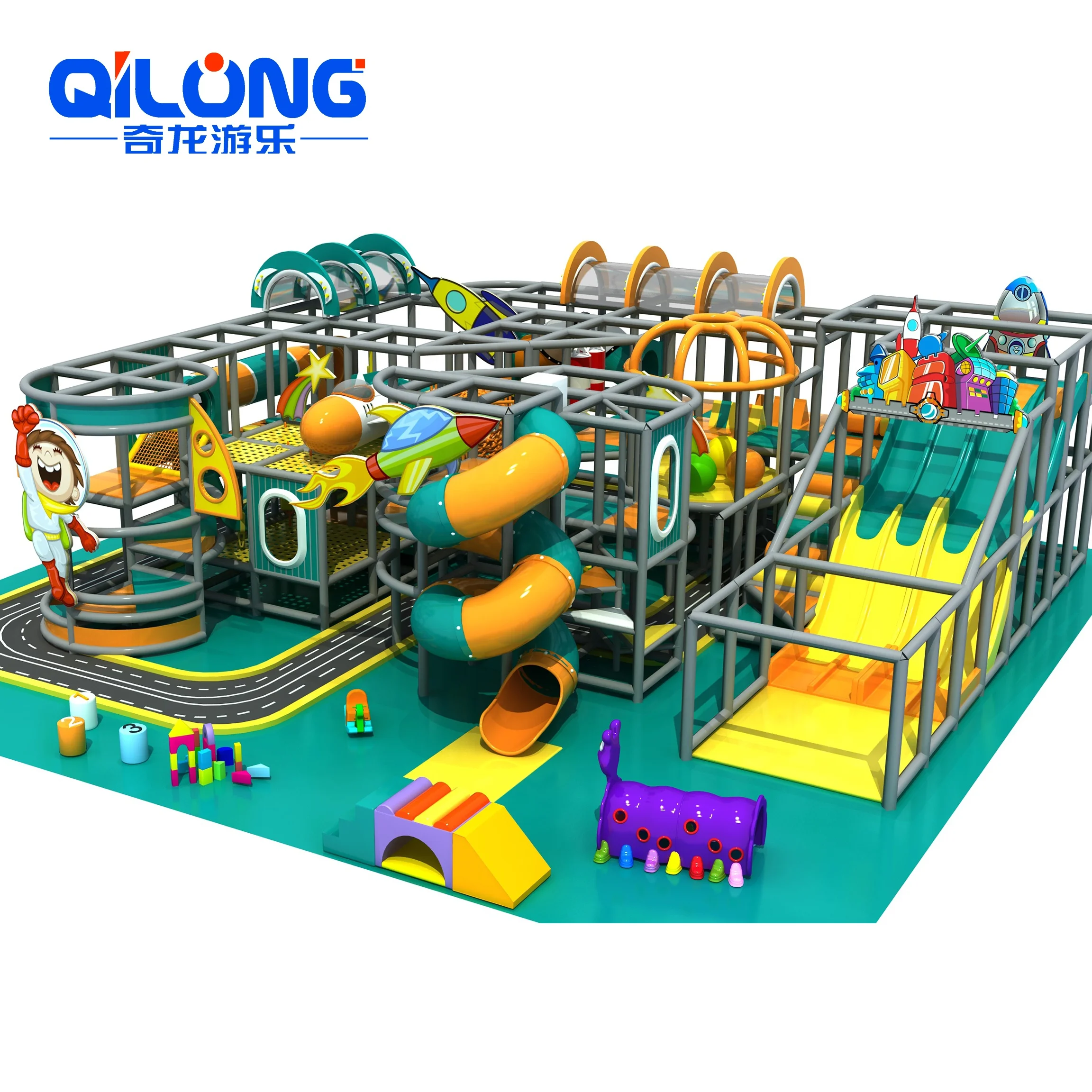 Детская игровая площадка Softplay оборудование для детского Игрового Центра пластиковая горка маленькая помещений