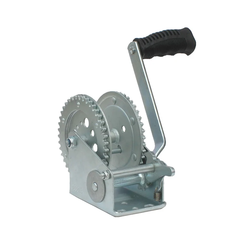 Hot sale 2000LBS Hand Operated Worm Gear Winch with Strap