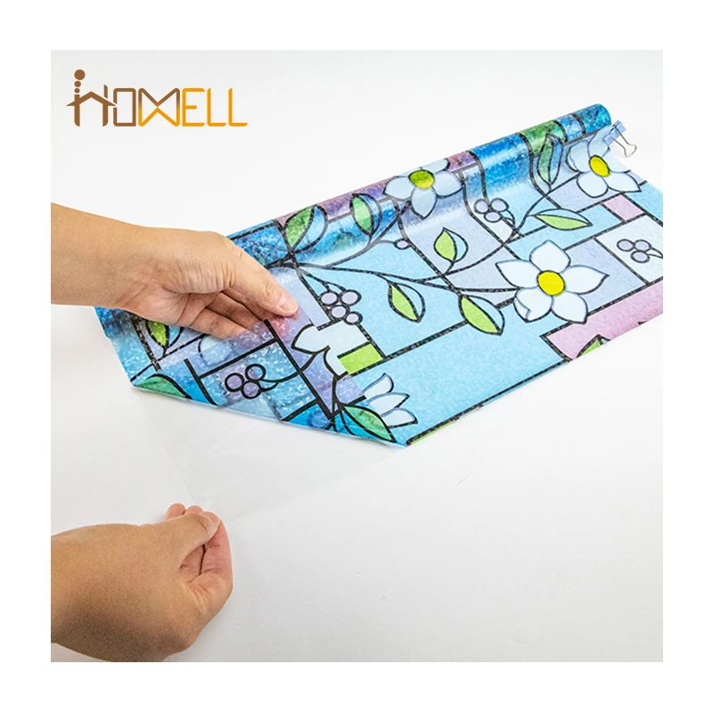 Цветная точечная 3d-пленка для окон из ПВХ с УФ-управлением дома и спальни