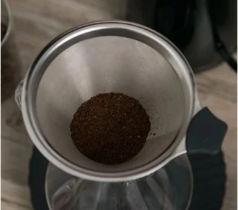Stainless Steel  Coffee Dripper Outdoors Coffee Filter Hold Coffee Filter
