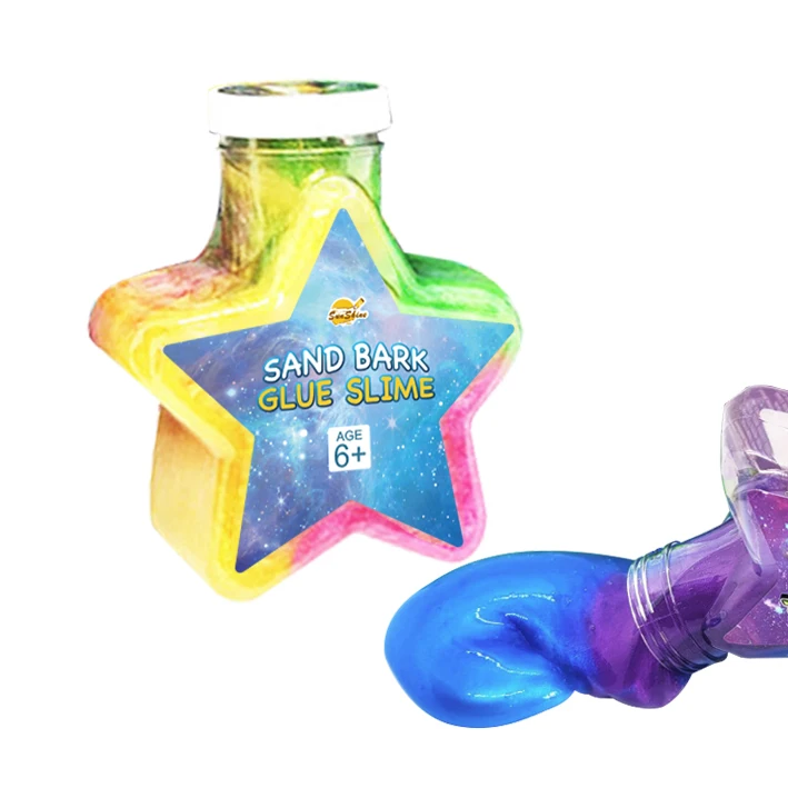 2023 Low Boron Slime Snot Mud Prank Five-Pointed Star Sand Bark Glue Slime Water Snot Mud Playdough Boys And Girls