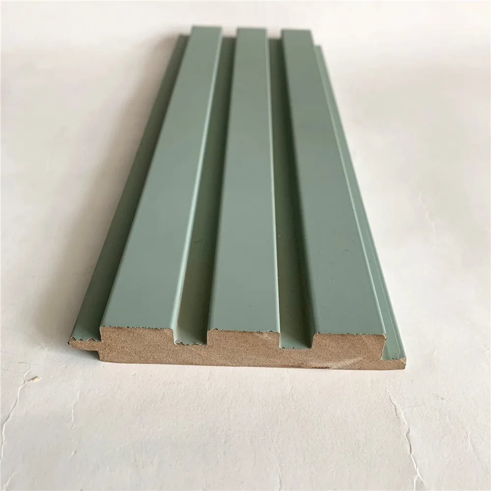 MDF wall louver Interior wooden decor Pine wood wall board wall trim board