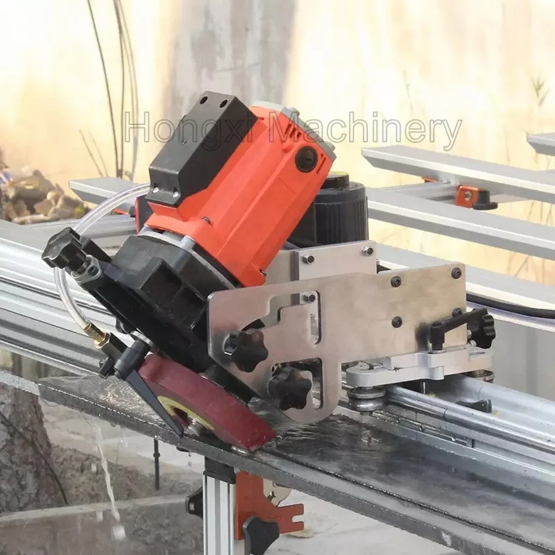 Full Automation Portable Electric Tile Stone Marble and Granite Cutting Chamfering Machine With Rail Guide
