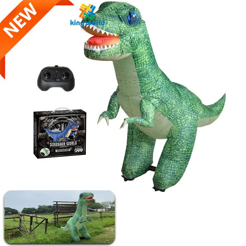 2024 Hot Big Rc Dinosaur Remote Control Toys 2.4G Electric Walking Inflatable Dinosaurs Simulation Tyrannosaurus Rex Toy For Kid