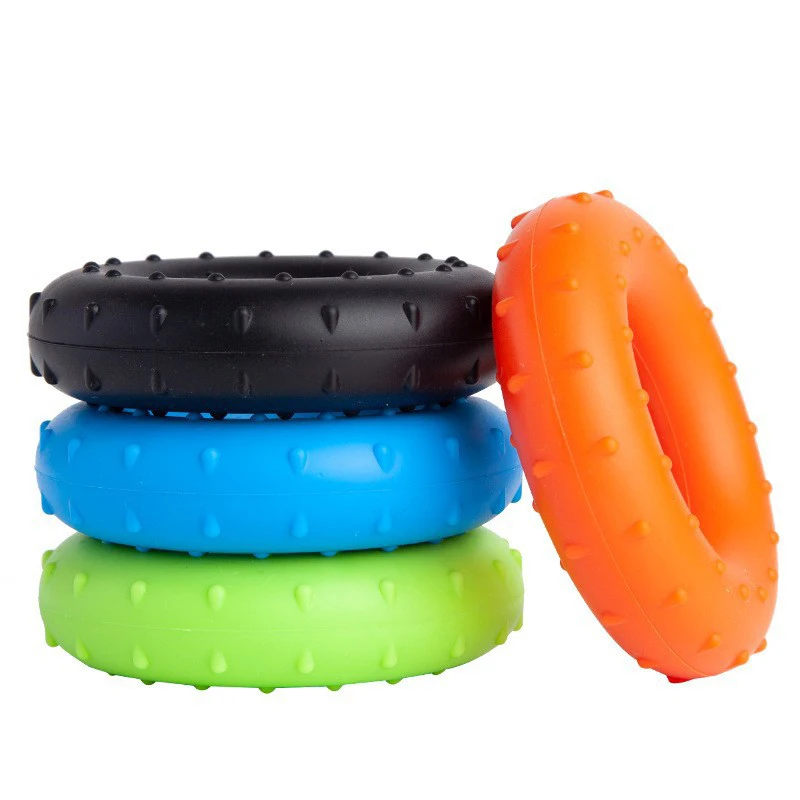 High quality portable Silicone hand grip finger exercise bump ring grip