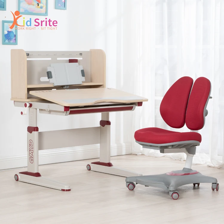 
Kid Srite Antique Wooden Study Table Adjustable Height Desk Bed Study Table 