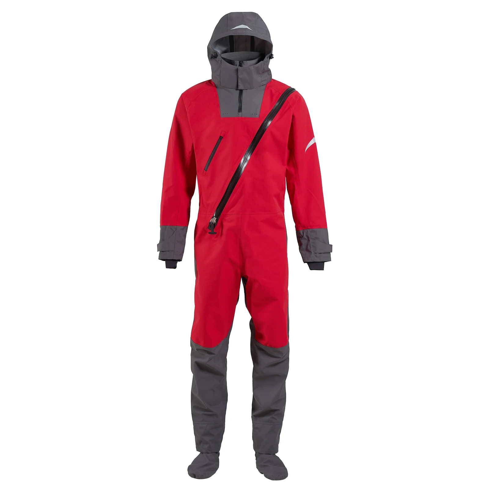 LKVER 2022 3 Layers Polyester Waterproof Material Outdoor Wading Sports Paddling Strokes Drysuits With Hooded