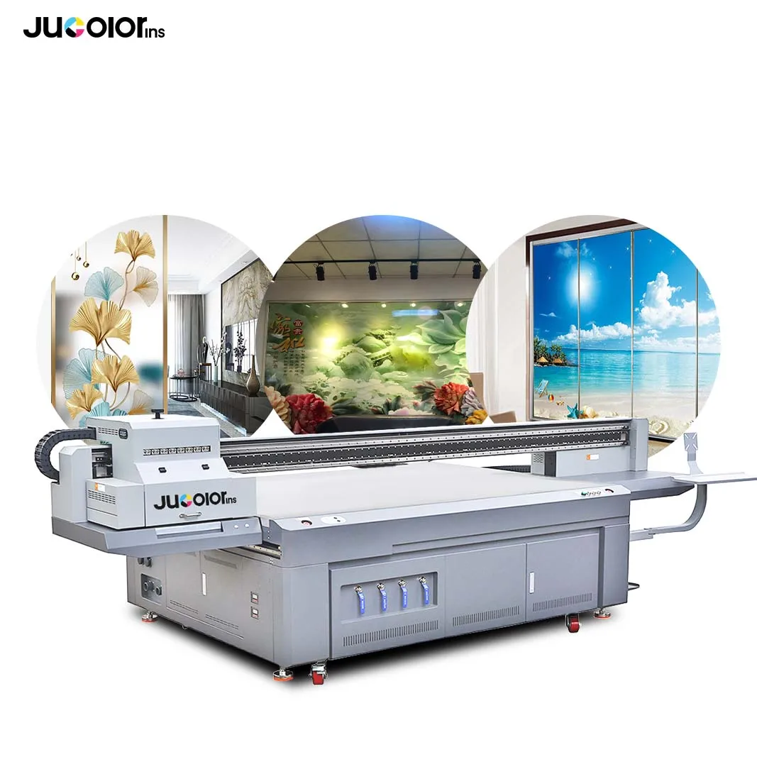 UV Printer G5i G6 Printhead Available Flat Curved Materials Phone Case Wood Acrylic Yard Sign 2513 Led UV Flatbed Printer