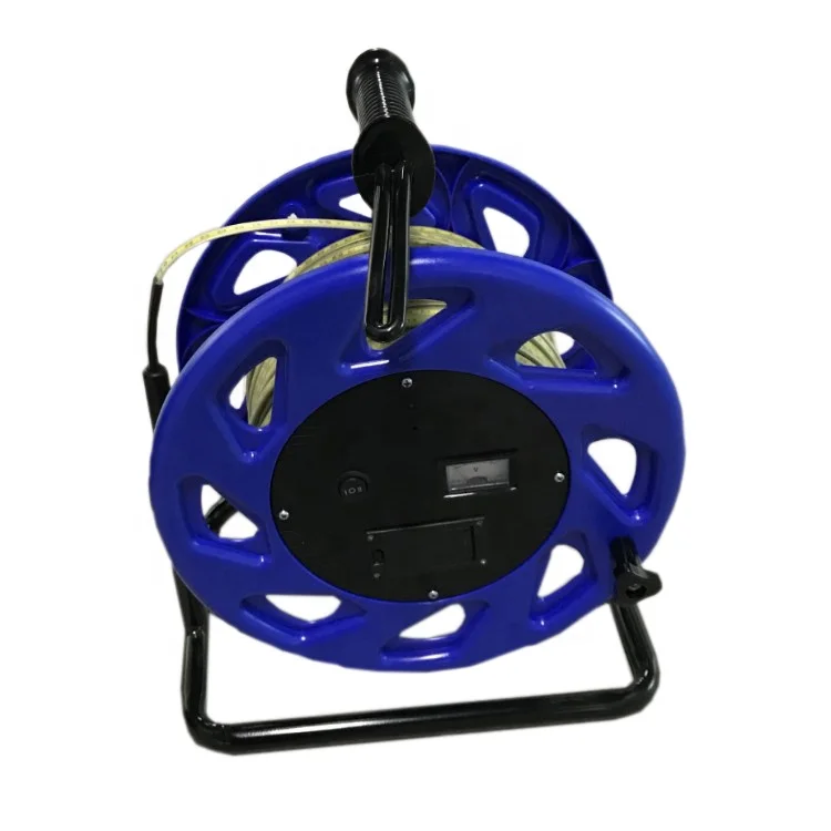 Tank level gauge tester water detection unit and tape measure 30-500m water well water level gauge steel ruler cable