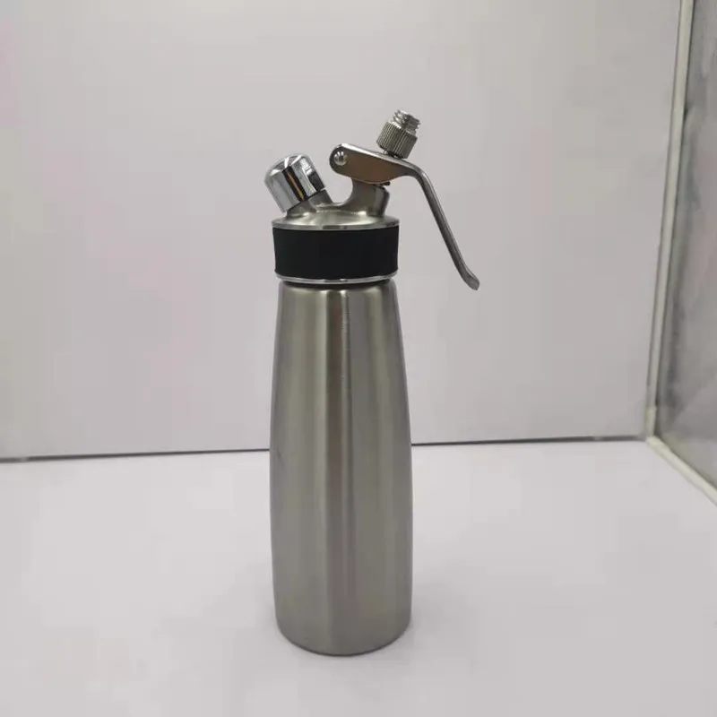 500ML Customized 2021 Aluminum Whipped Cream Dispenser Stainless Steel Cream Whipper With Stainless Steel Nozzles