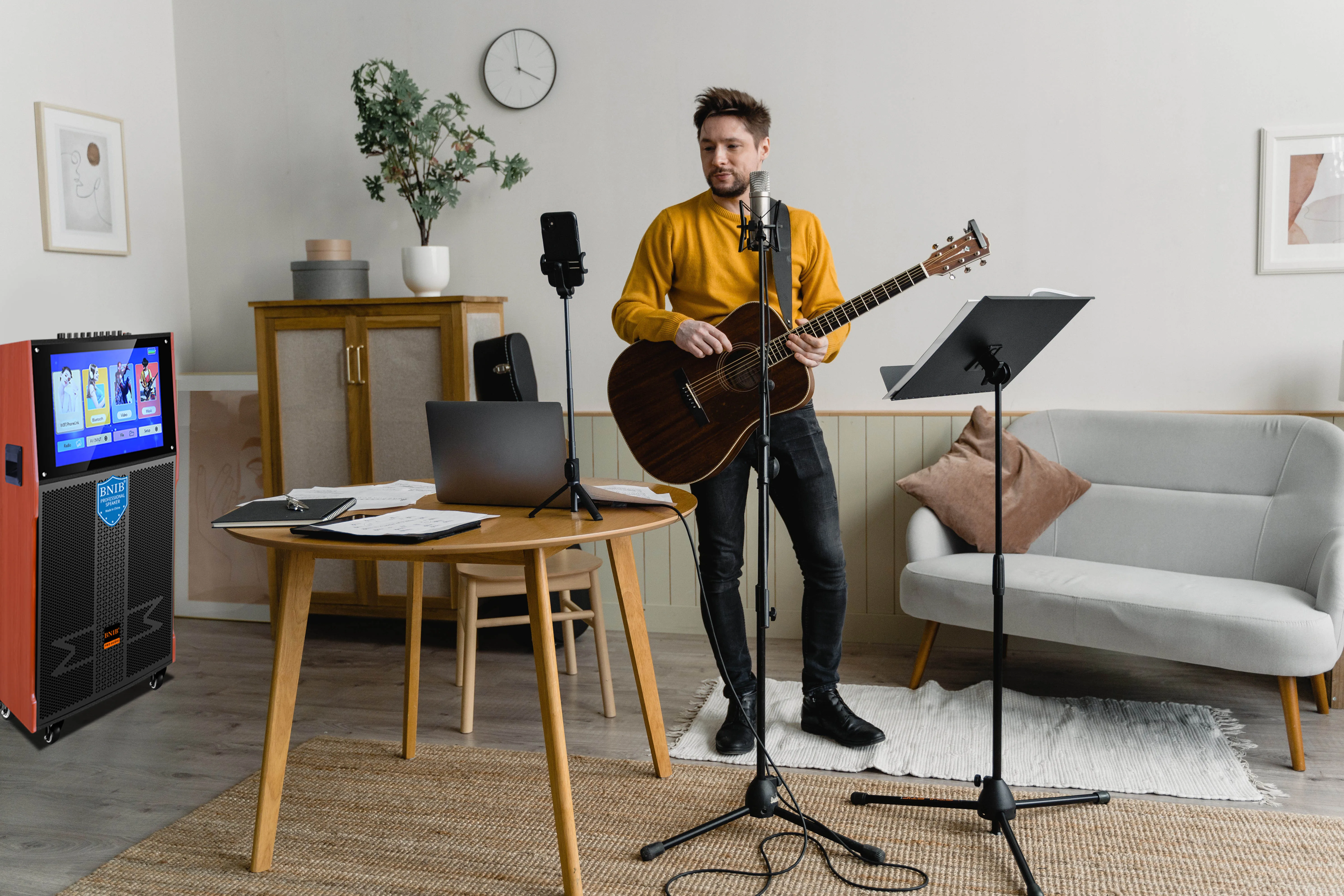 High Quality Video Speaker 12 Inch Touch WIFI Screen Speaker Multi-function Karaoke Dancing Speaker Stage System ODM