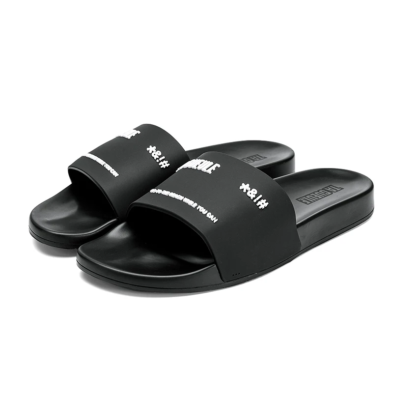 Soft Pu Custom Sandals  Slippers Custom 3d  Slides Slippers Footwear Custom Logo Embossed Slide Designer Slippers For Men