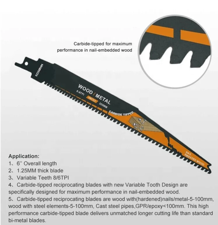 
HSS Cobalt Cutting Bi-metal Reciprocating Saw Blades For Pallet Repair 