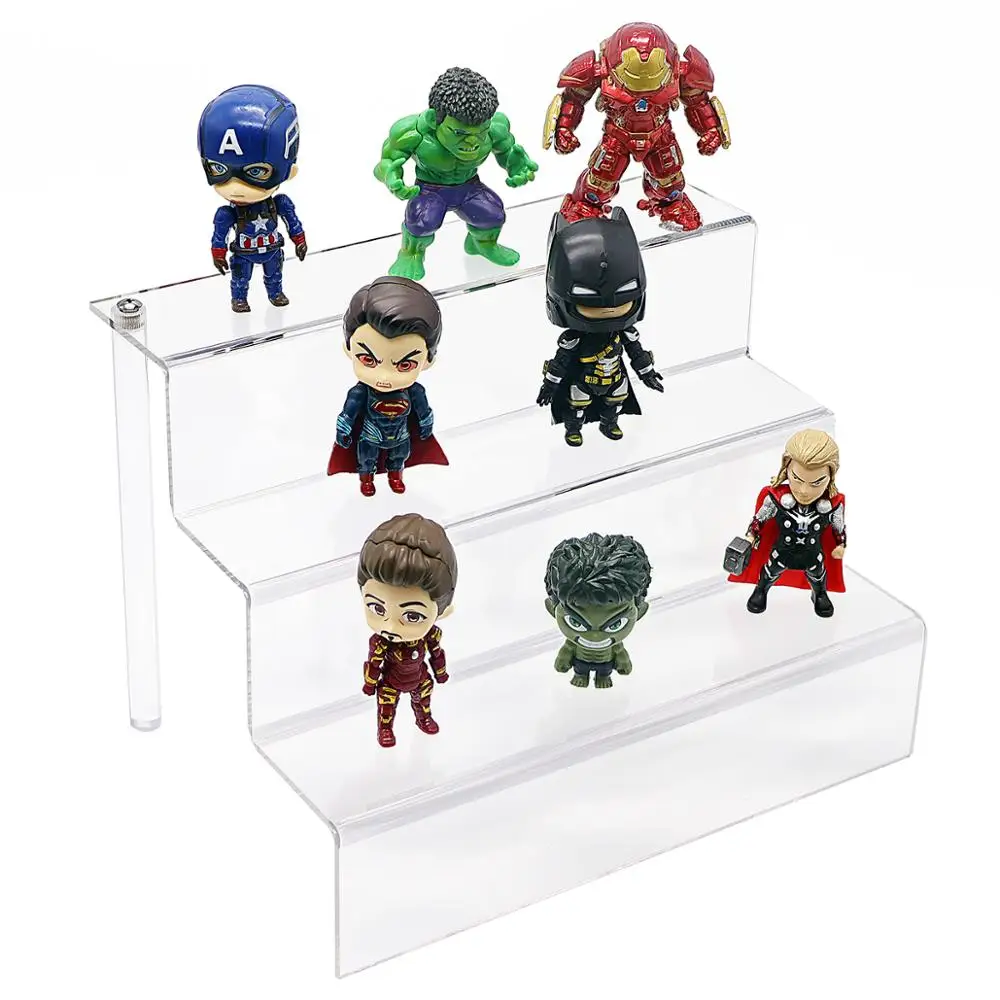 
Clear Acrylic Funko Pop Figure Display Riser 3-Tier Stand Tabletop Shelf Rack 