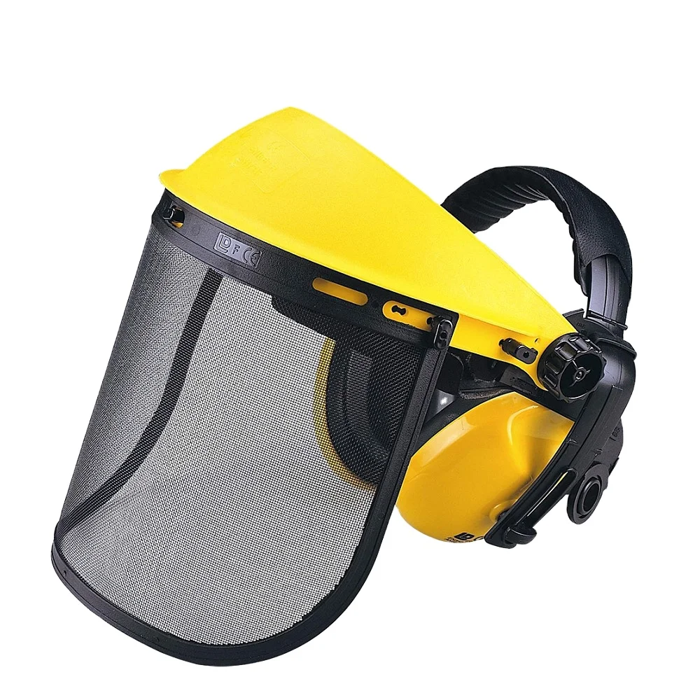 Taiwan High Quality Over Head Earmuffs And Middle Face Shield Visor Combination Protector