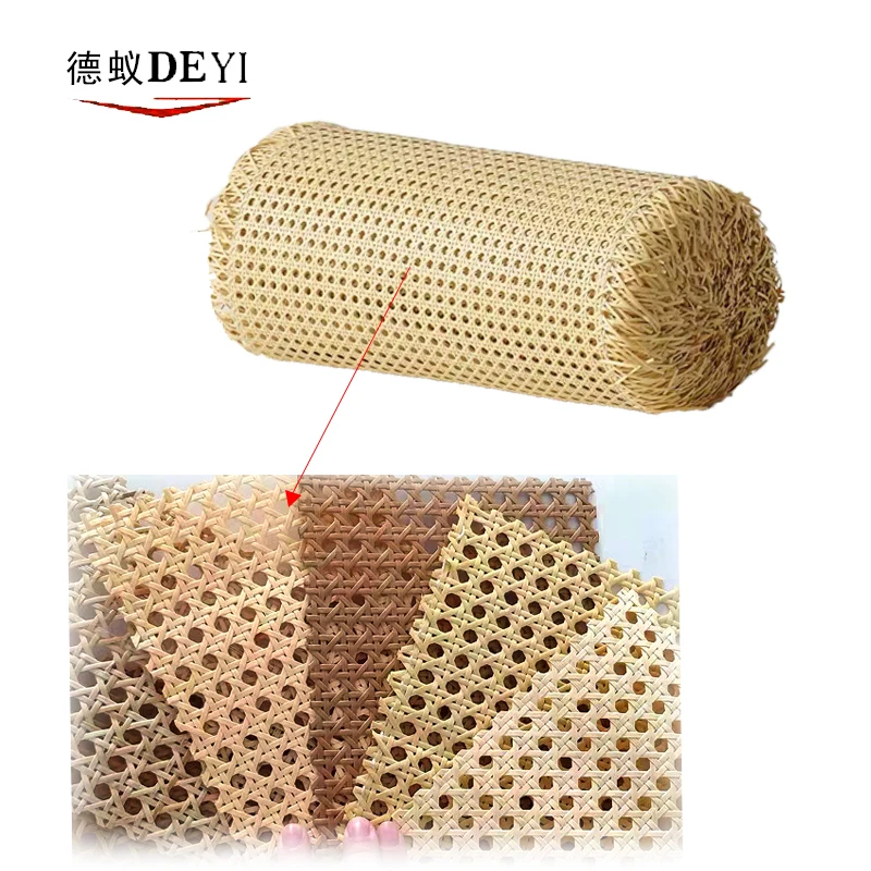 High quality Natural rattan roll mesh raw material for making furnitureFactory price Fast delivery Natural Mesh Rattan