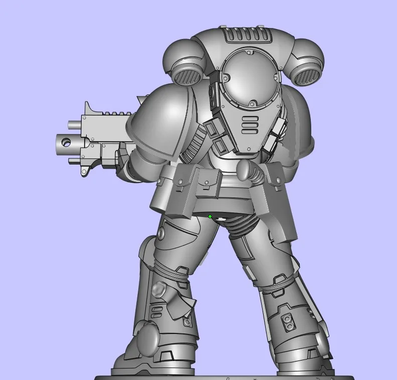 Customized anime character model sla 3d printing warhammer 40k space marines