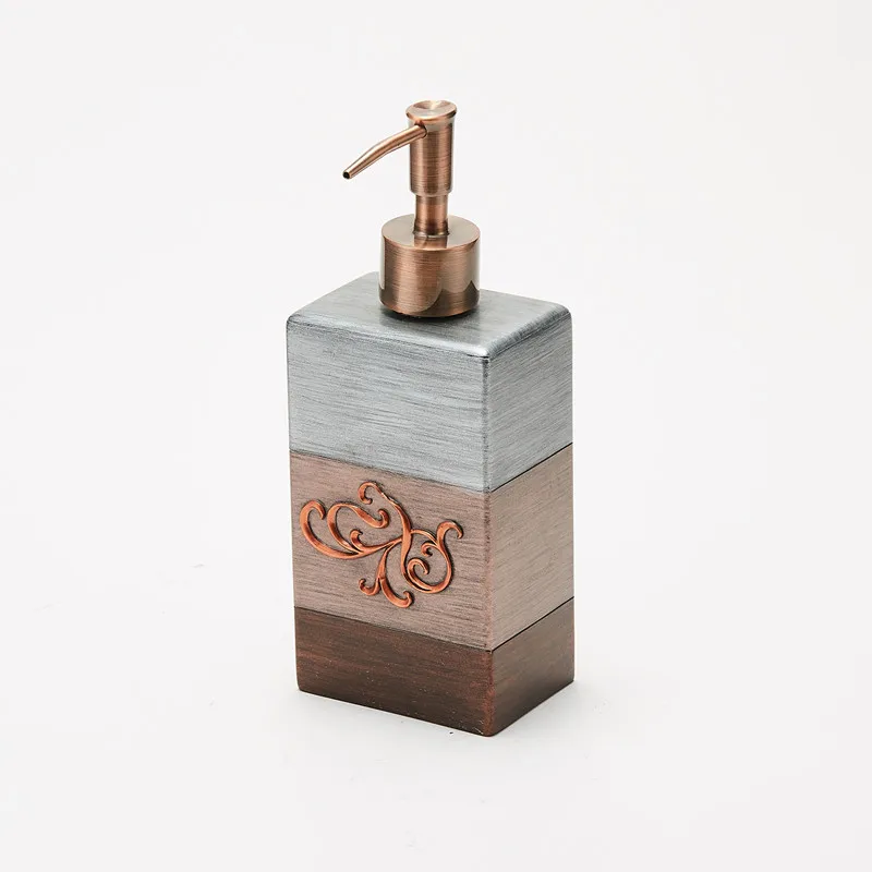 
Modern design bathroom supplies 5 pieces polyresin bathroom toilet accessories set 