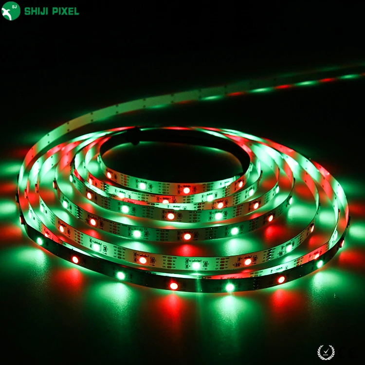 12V GS8208 30 Leds 5050 Addressable RGB Led Light Strip Signal Break Point Continuous Transmission