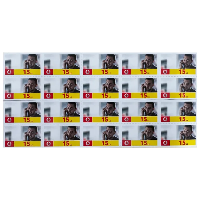 EagleFly Professional Manufacturer Customized Recharge Paper Cards Multi-pin Mobile Telecom Prepaid Scratch Card  Voucher