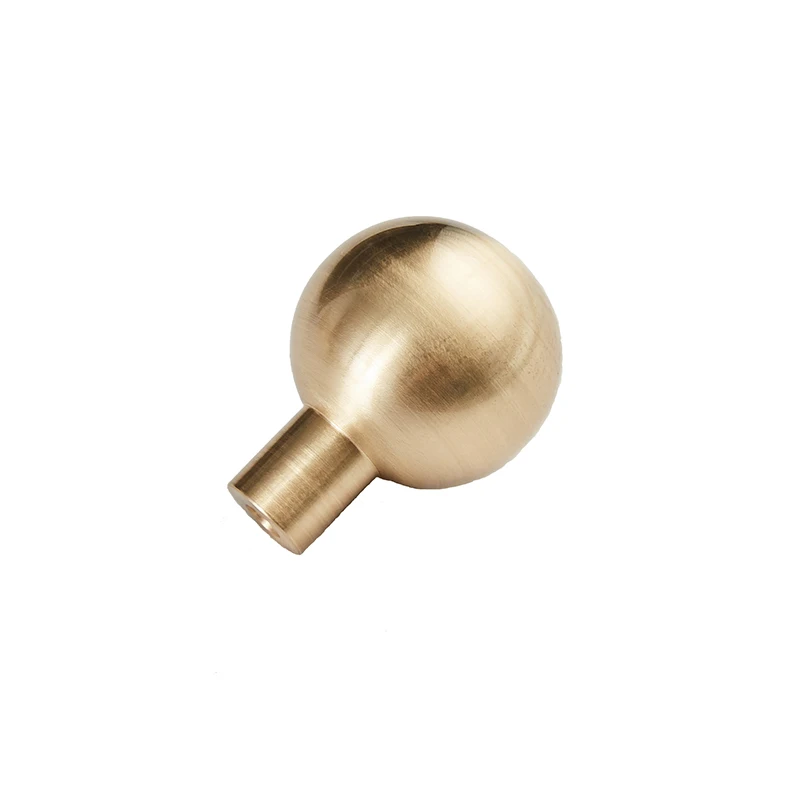 Solid Round Brass Cabinet Pulls Handles Kitchen Cupboard Wardrobe Drawer Cabinet Handles and bedroom Knobs C-2731