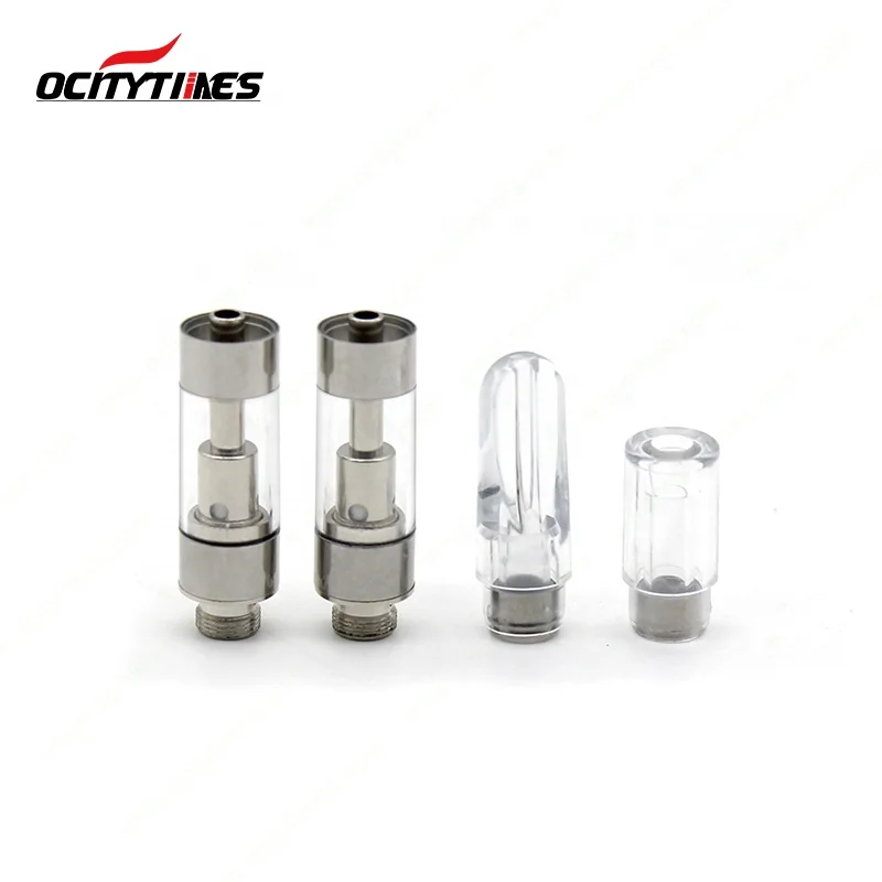 
PC tube packaging Ocitytimes empty 0.5/1.0ml ceramic coil cartridge C10 vaporizer 510 vape pen 