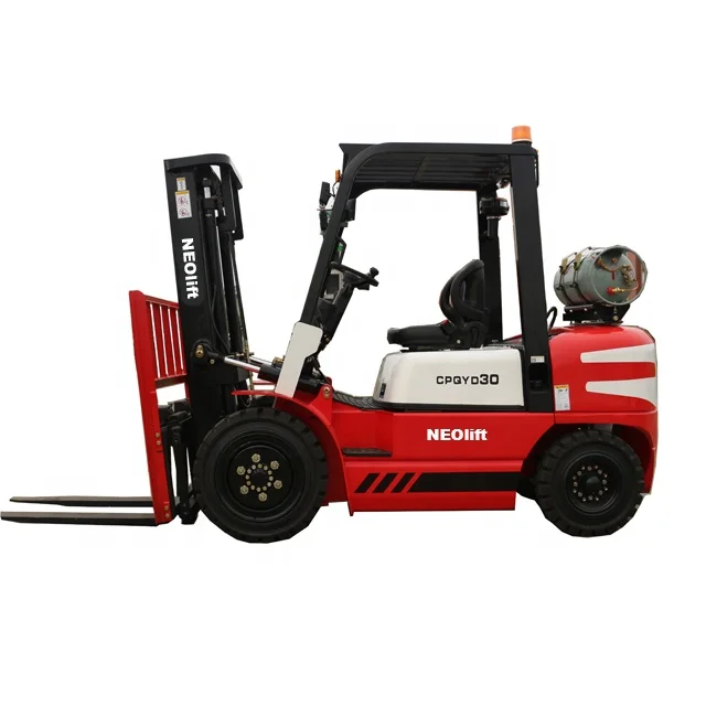 NEOlift CPQYD15 1500kg 2T 4400lbs LPG gasoline forklift with side shifter Nissan GCT K21 K25 engine optional