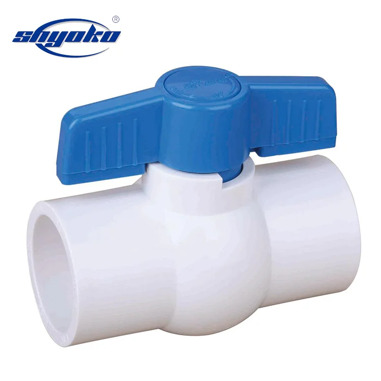 Пластиковые клапаны и фитинги из ПВХ с ручным управлением U-PVC Valvula NPT Valvulas de bola