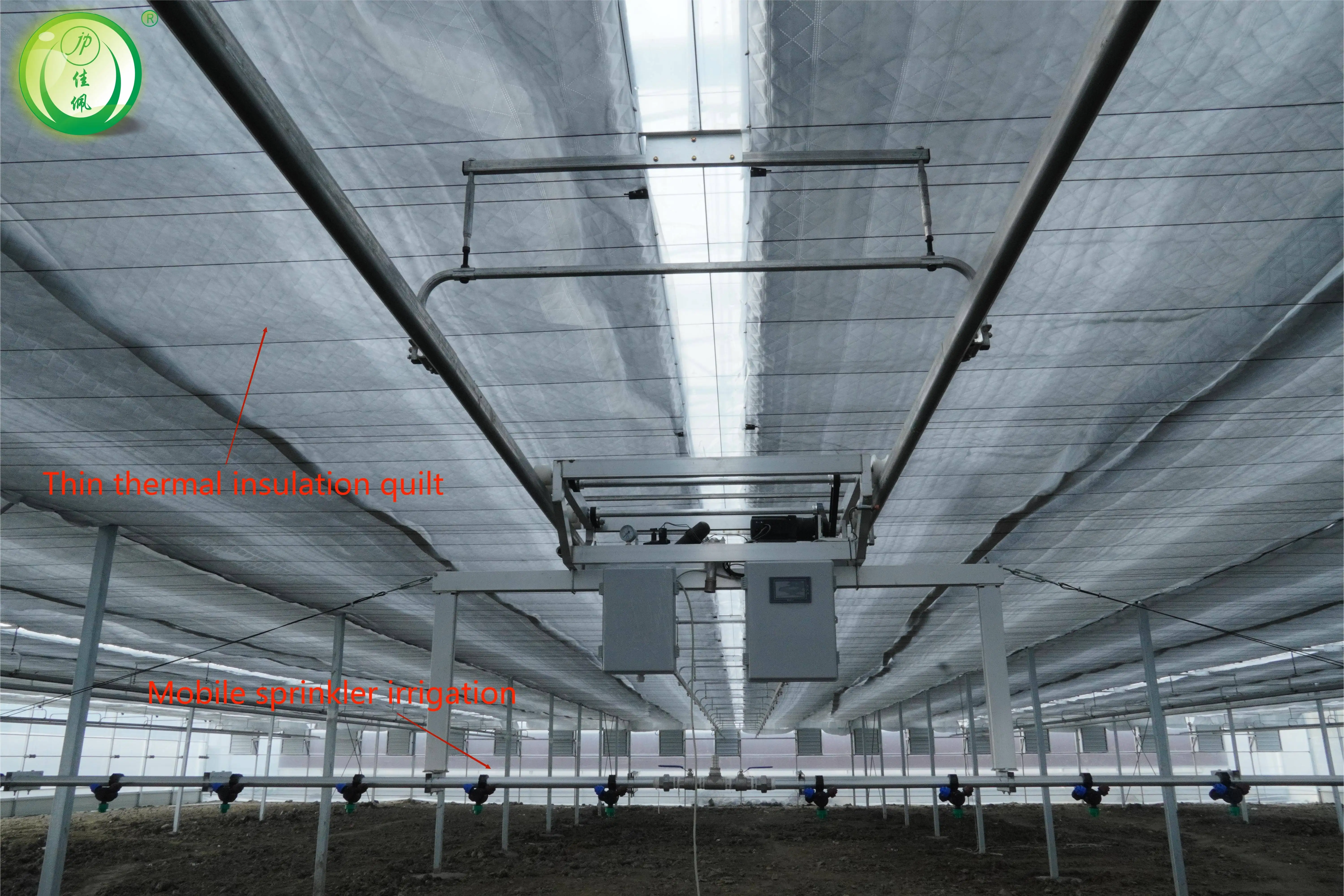 Agricultural Vegetable Growing Green House Multi-span PE Plastic Film Greenhouses Poly tunnel greenhouse with irrigation system