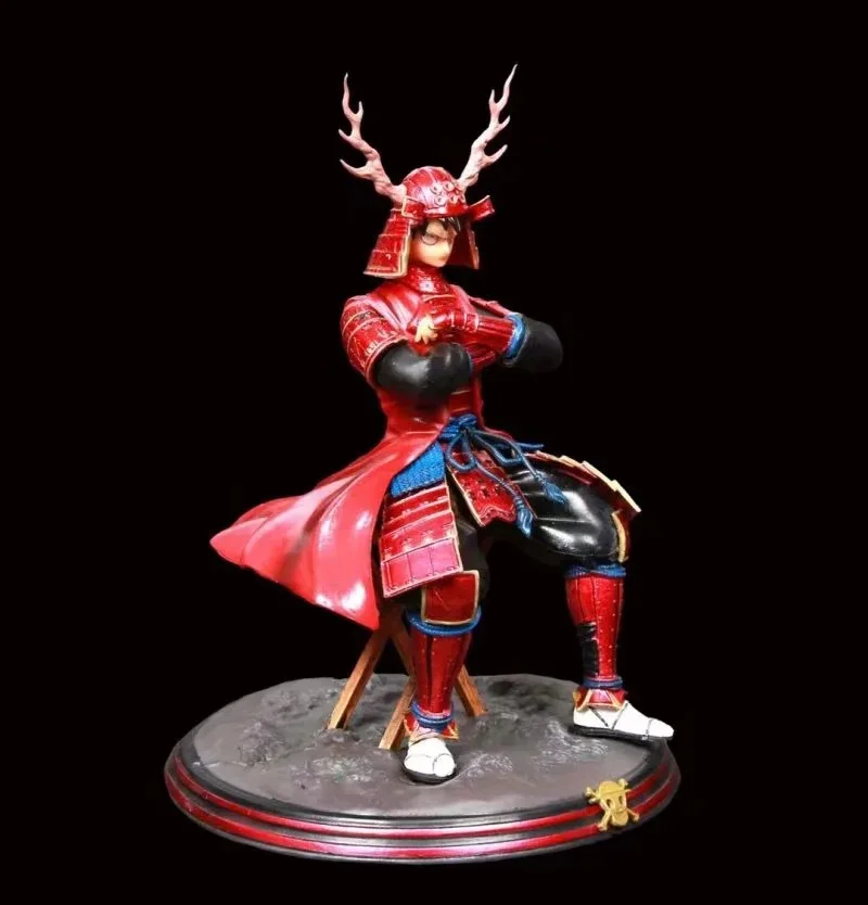 New hot selling anime doll GK 23cm One-Piece Samurai armor suit armor Luffy Nami movable figure hand toy