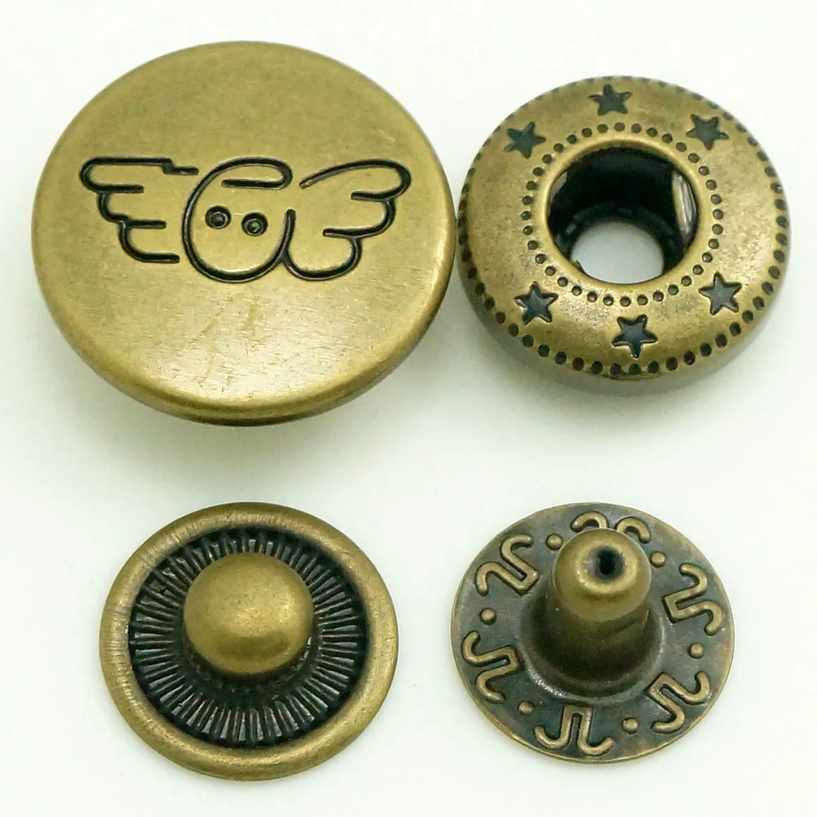 Press snap button metal buttons snaps buttons for clothes